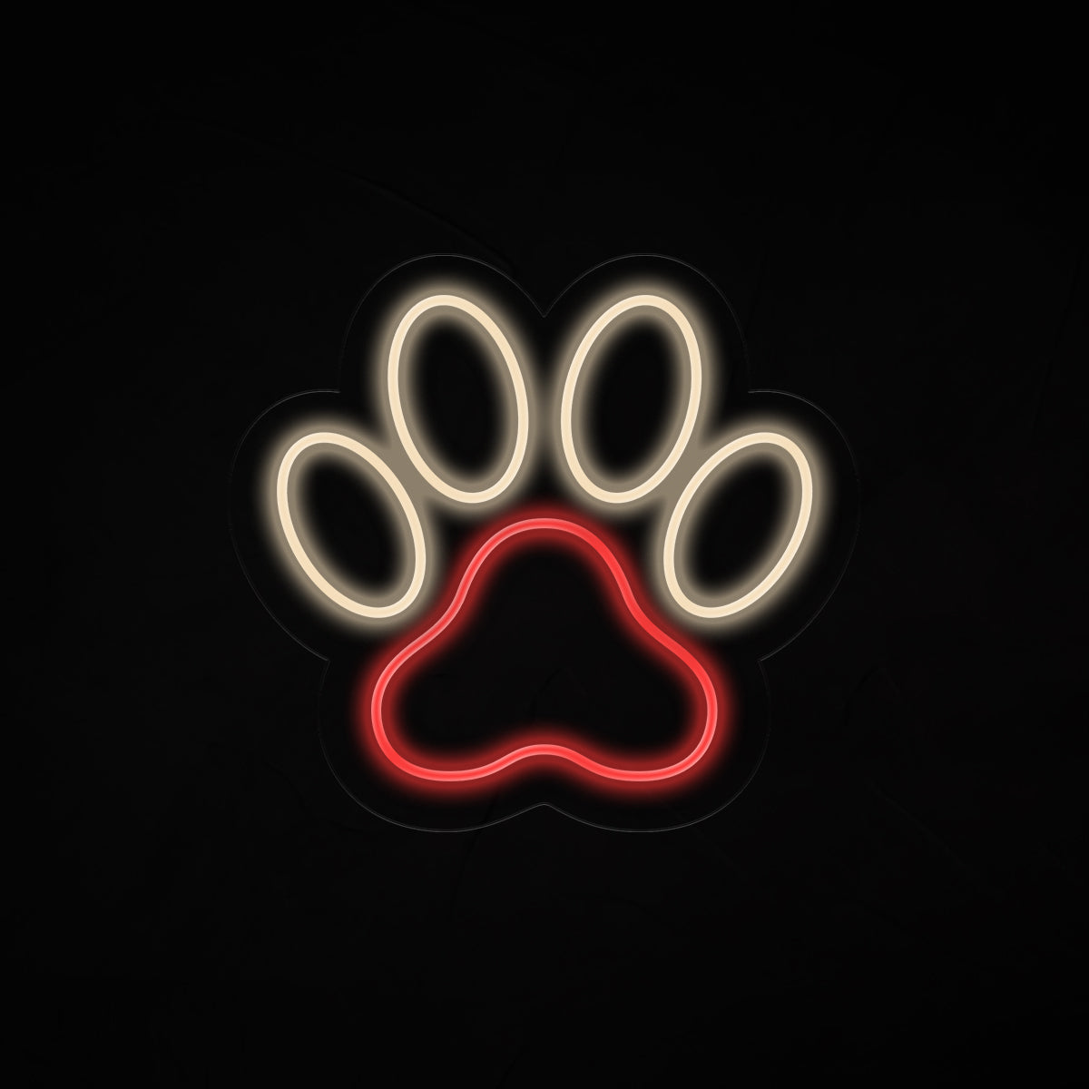 Dog Paw Neon Sign