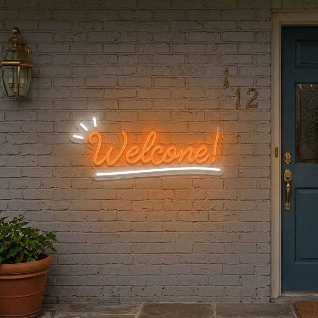 Welcome Neon Sign