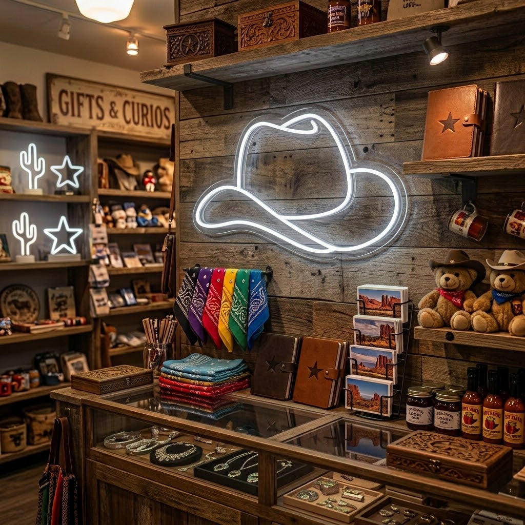 Cowboy Cap Neon Sign